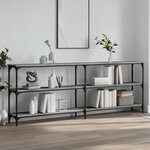 vidaXL Table console sonoma gris 200x29x75 cm bois d'ingénierie