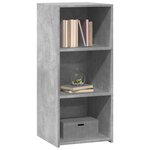 vidaXL Buffet gris béton 40x41x93 cm bois d'ingénierie