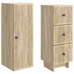 vidaXL Ensemble de Meubles 2 Pièces 33 x 34 5 x 90 cm Bois d'ingénierie