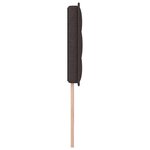 vidaXL Tête de lit LED Design Lignes Marron Foncé 100 cm Tissu
