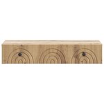 vidaXL Table d'appoint murale Chêne artisanal 87 5 x 34 5 x 17 cm