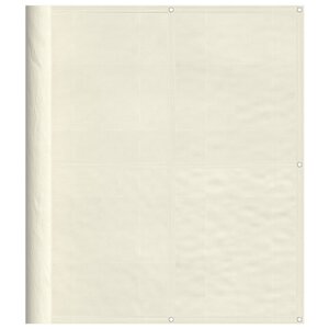 vidaXL Écran de balcon crème 120x700 cm 100 polyester oxford