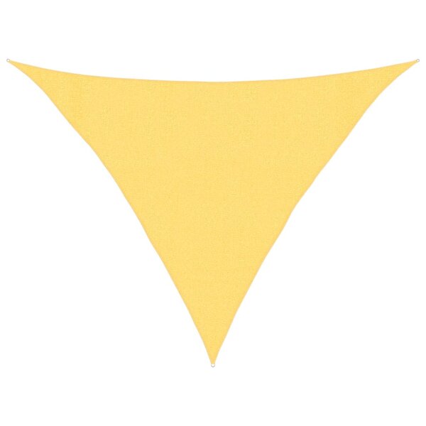 vidaXL Voile d'ombrage 160 g/m² Beige 3x3x4 2 m PEHD