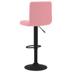 vidaXL Tabourets de bar lot de 2 rose velours