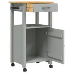 vidaXL Chariot de cuisine MONZA 48x40x90 cm bois massif de pin