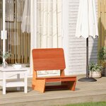 vidaXL Chaise de jardin cire marron 60x64x70 5 cm bois de pin massif