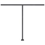 vidaXL Auvent manuel rétractable sur pied 350x250 cm Anthracite