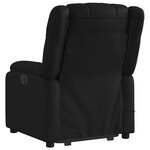 vidaXL Fauteuil inclinable de massage Noir Similicuir