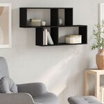 vidaXL Étagère murale noir 100x20x53 cm bois d'ingénierie