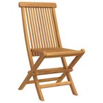 vidaXL Ensemble de Salle à Manger de Jardin 5 Pièces en Bois Massif de Teck