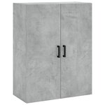 vidaXL Armoires murales 2 Pièces gris béton 69 5x34x90 cm