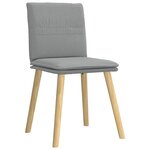 vidaXL Chaises à manger lot de 6 gris clair tissu