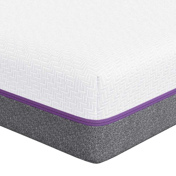 vidaXL Matelas Blanc  Gris 160 x 200 cm Mousse