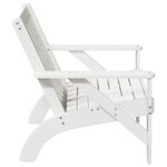 vidaXL Chaise de jardin adirondack blanc 75x77x77cm bois massif de pin