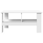 vidaXL Table basse Blanc 90 x 50 x 45 cm Bois d'ingénierie