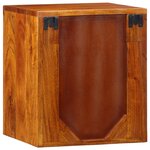 vidaXL Table de chevet 35x30x40 cm Bois massif Acacia