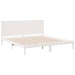 vidaXL Cadre de lit extra long sans matelas 180x210 cm bois massif