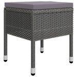 vidaXL Ensemble à manger de jardin 5 Pièces Gris