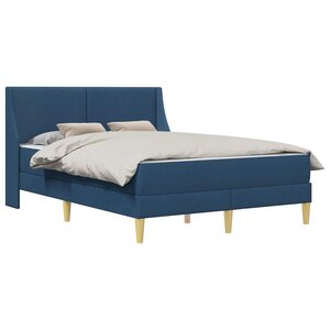 vidaXL Cadre de lit avec matelas avec tête de lit Polyester
