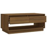 vidaXL Table basse Chêne marron 102 5x55x44 cm Bois d'ingénierie