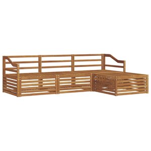 vidaXL Ensemble de canapés d'extérieur 4 pc Naturel