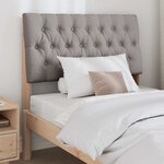 vidaXL Tête de lit capitonnée Taupe 90 cm Pin massif