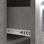 vidaXL Cabinet de chevet Gris béton 43 x 41 x 63 5 cm