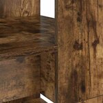 vidaXL Bureau Chêne fumé 113 x 54 x 120 cm Bois d'ingénierie
