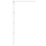 vidaXL Paroi de douche Blanc 80x195 cm Verre ESG transparent