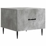 vidaXL Table basse Gris béton 49 x 50 x 40 cm Bois d'ingénierie