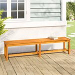 vidaXL Banc de jardin 180x35x45 cm bois massif d'acacia