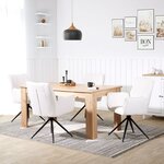 Lot 4 chaises oeuf modernes blanc