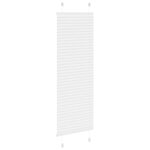 vidaXL Store plissé blanc 40x100 cm largeur du tissu 39 4 cm polyester