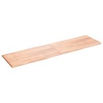 vidaXL Dessus de table bois massif traité bordure assortie