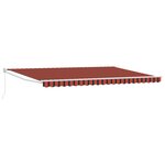 vidaXL Store Rétractable Manuel Orange et Marron 500x300 cm