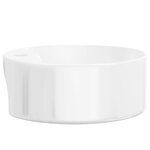 vidaXL Lavabo blanc 40x14 5 cm céramique rond