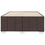 vidaXL Cadre de lit sans matelas marron foncé 120x190 cm tissu