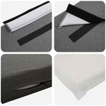 vidaXL Tête de lit capitonnée Blanc et gris clair 135 cm Pin massif