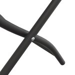 vidaXL Chaises de jardin pliantes 2 Pièces Anthracite 42x52x82 cm Acier enduit de poudre
