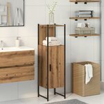 vidaXL Armoire de salle de bain chêne artisanal 33x33x120 5 cm