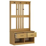 vidaXL Portemanteau SANDNES 87x40x159 5 cm bois massif pin