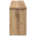 vidaXL Porte-manteau mural chêne artisanal 75 x 16 x 26 cm