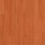 vidaXL Lit superposé cire marron 90x200 cm bois de pin massif