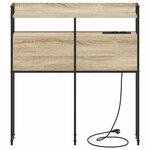 vidaXL Tête de lit avec étagère Chêne sonoma 75 cm Bois d'ingénierie