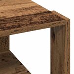 vidaXL Table Basse Bois Ancien 51 5x51 5x30 cm Bois Aggloméré