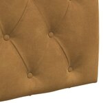 vidaXL Tête de lit suspendue Avec lumière LED Marron Velours