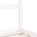 vidaXL Cadre de lit pour enfants blanc 90x200 cm bois de pin massif