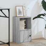vidaXL Bibliothèque sonoma gris 31x24x52 cm bois d'ingénierie