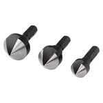 wolfcraft Ensemble de mèches coniques 3 Pièces Acier 2584000