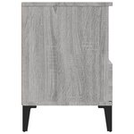 vidaXL Tables de chevet 2 Pièces Sonoma gris 40x35x50 cm